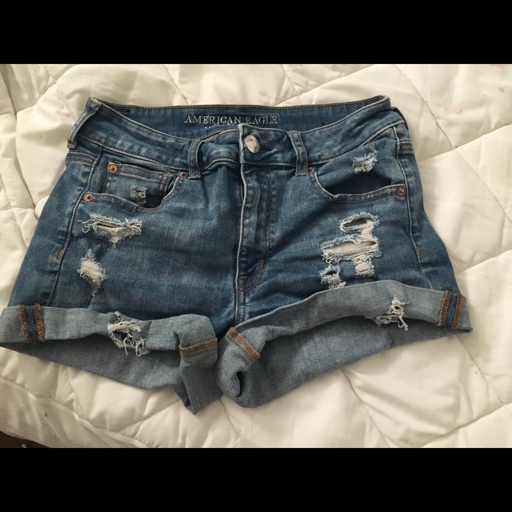 Torn Jean Shorts